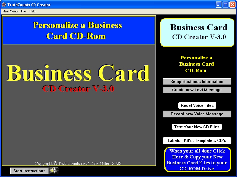 Business Card CD, DVD Creator 3.0 full